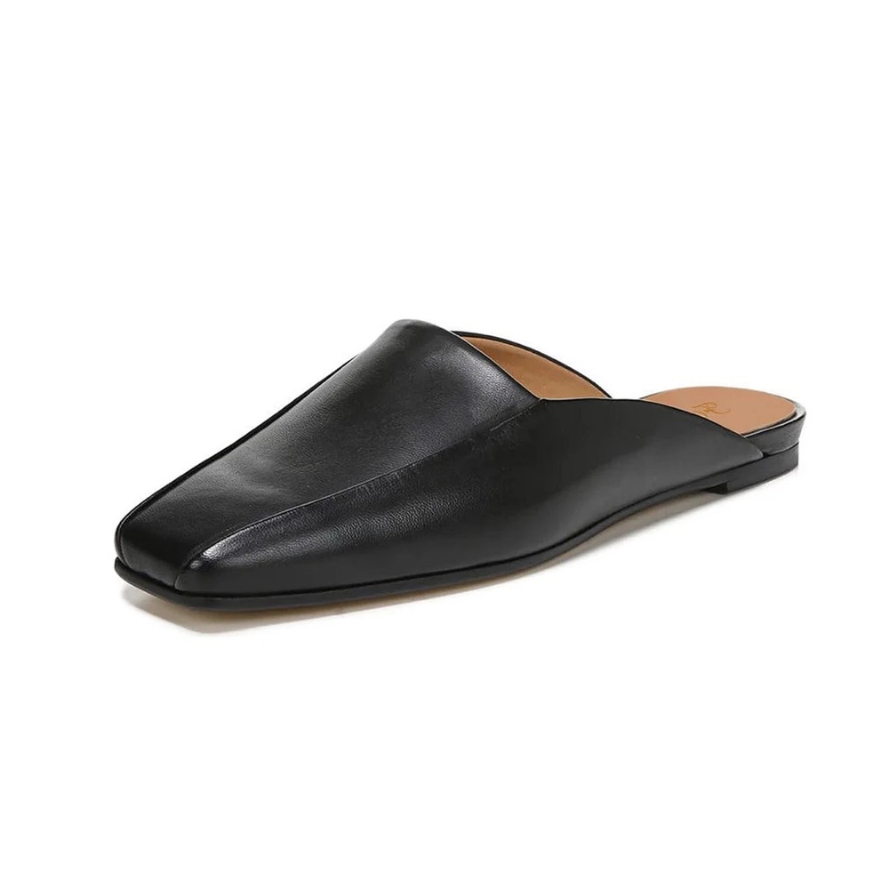 NEW FOWT Women's Casual Black Square Toe Flats Mule Loafers Size 17